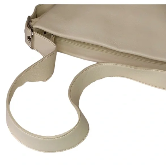 Coach Rugby Legacy Color Block Handbag Vintage Cream & Luggage Color Stripes - Picture 6 of 13